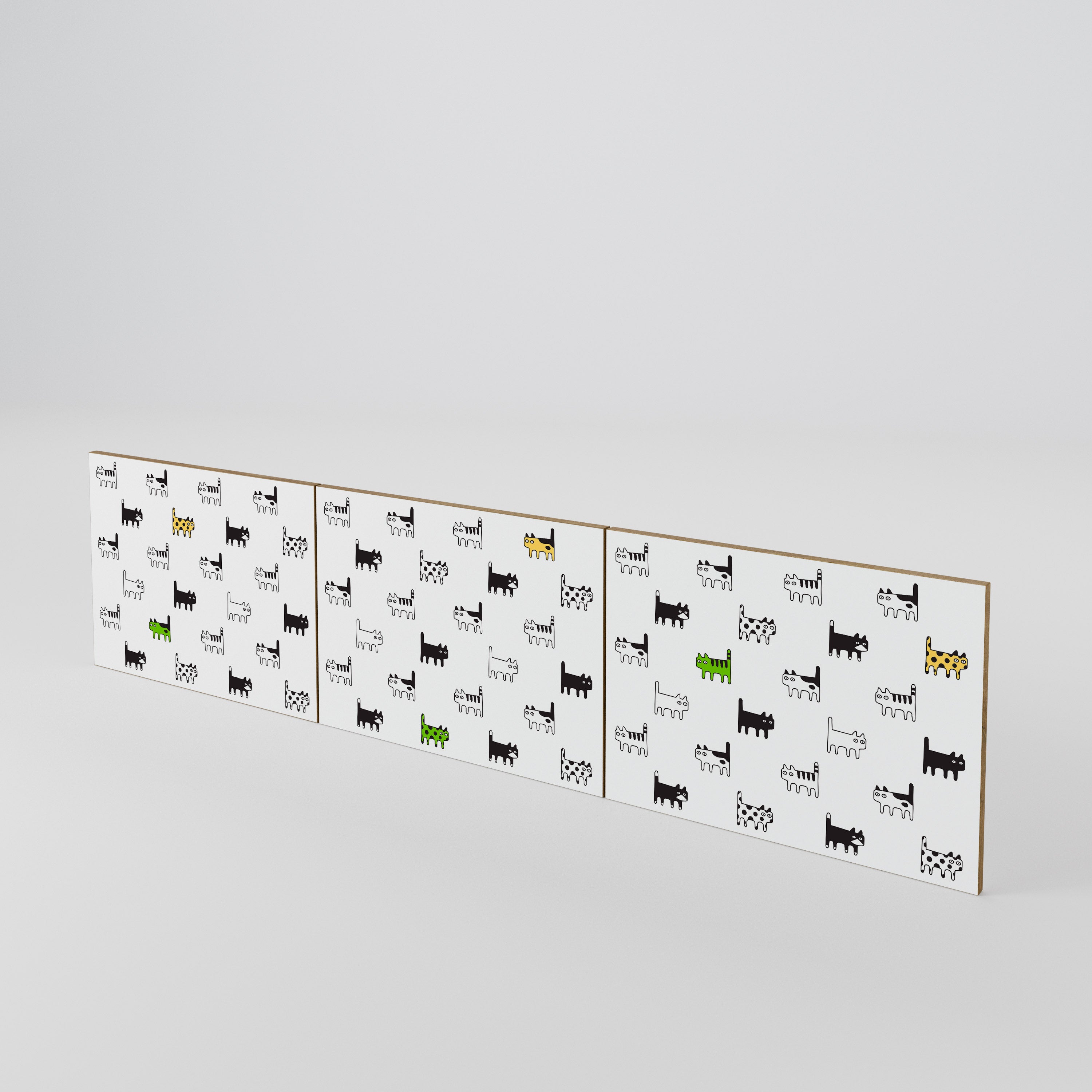 CATS COMPILATION 3-teiliges TV-Lowboard Tür-Set