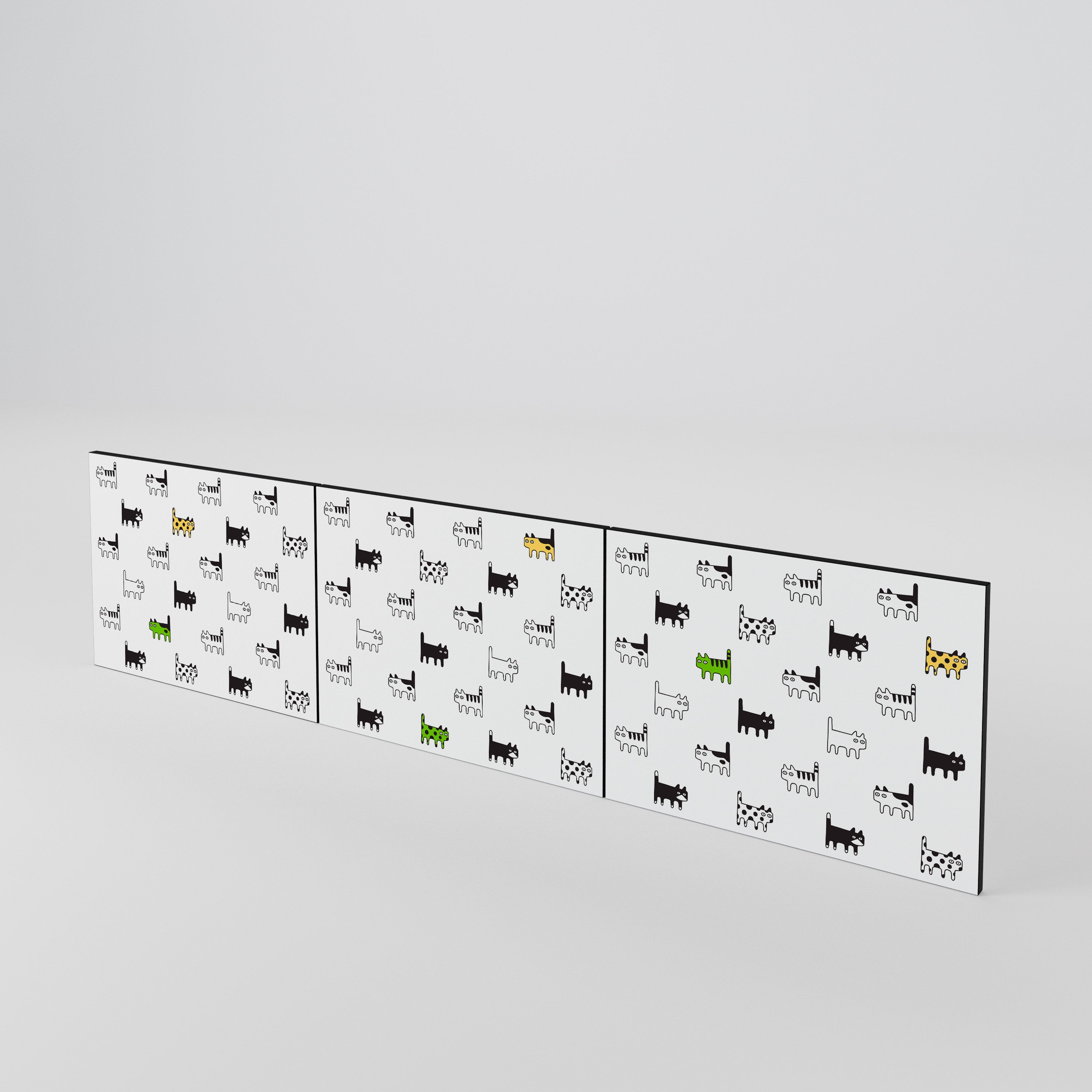 CATS COMPILATION 3-teiliges TV-Lowboard Tür-Set