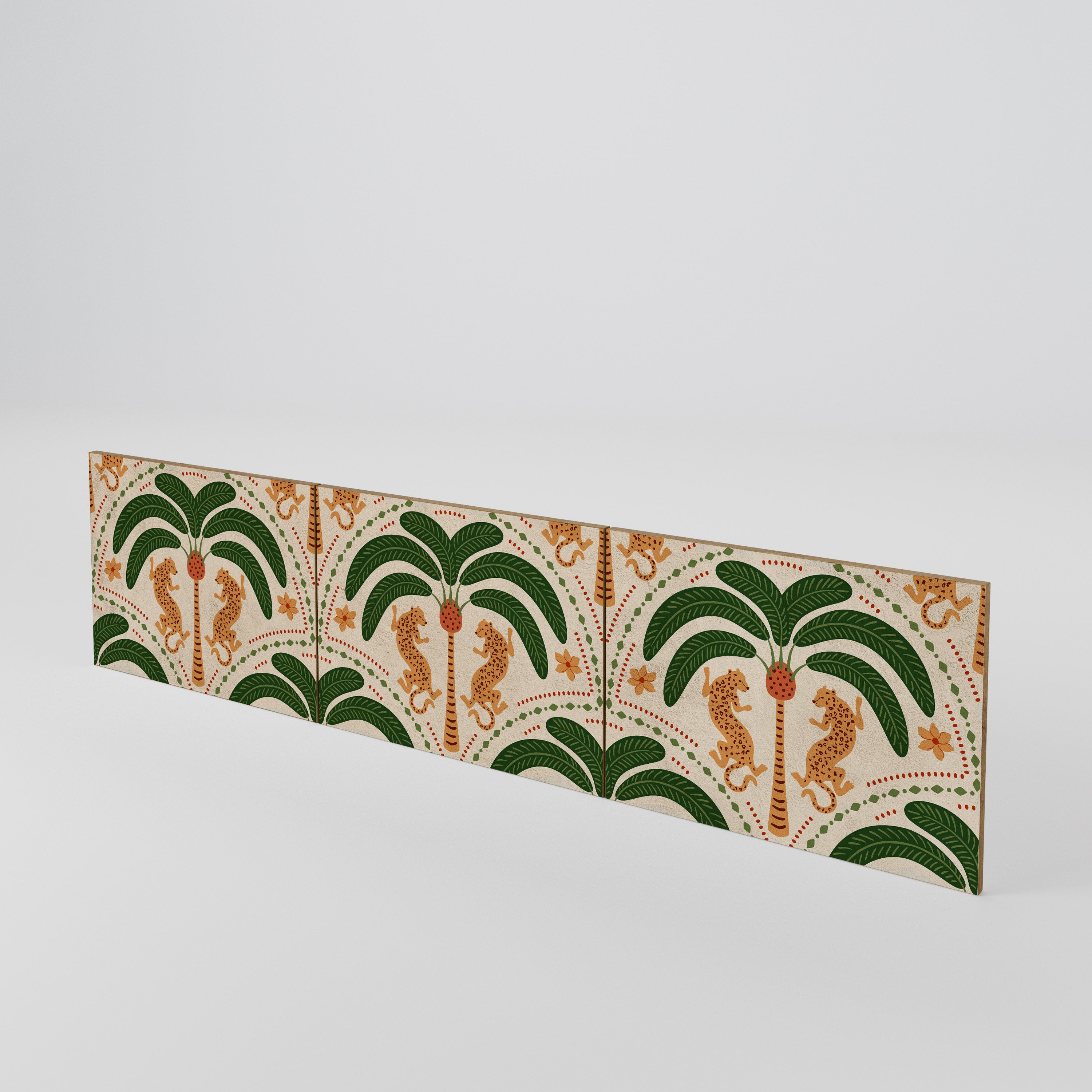 DANCING PREDATORS 3-teiliges TV-Lowboard Tür-Set