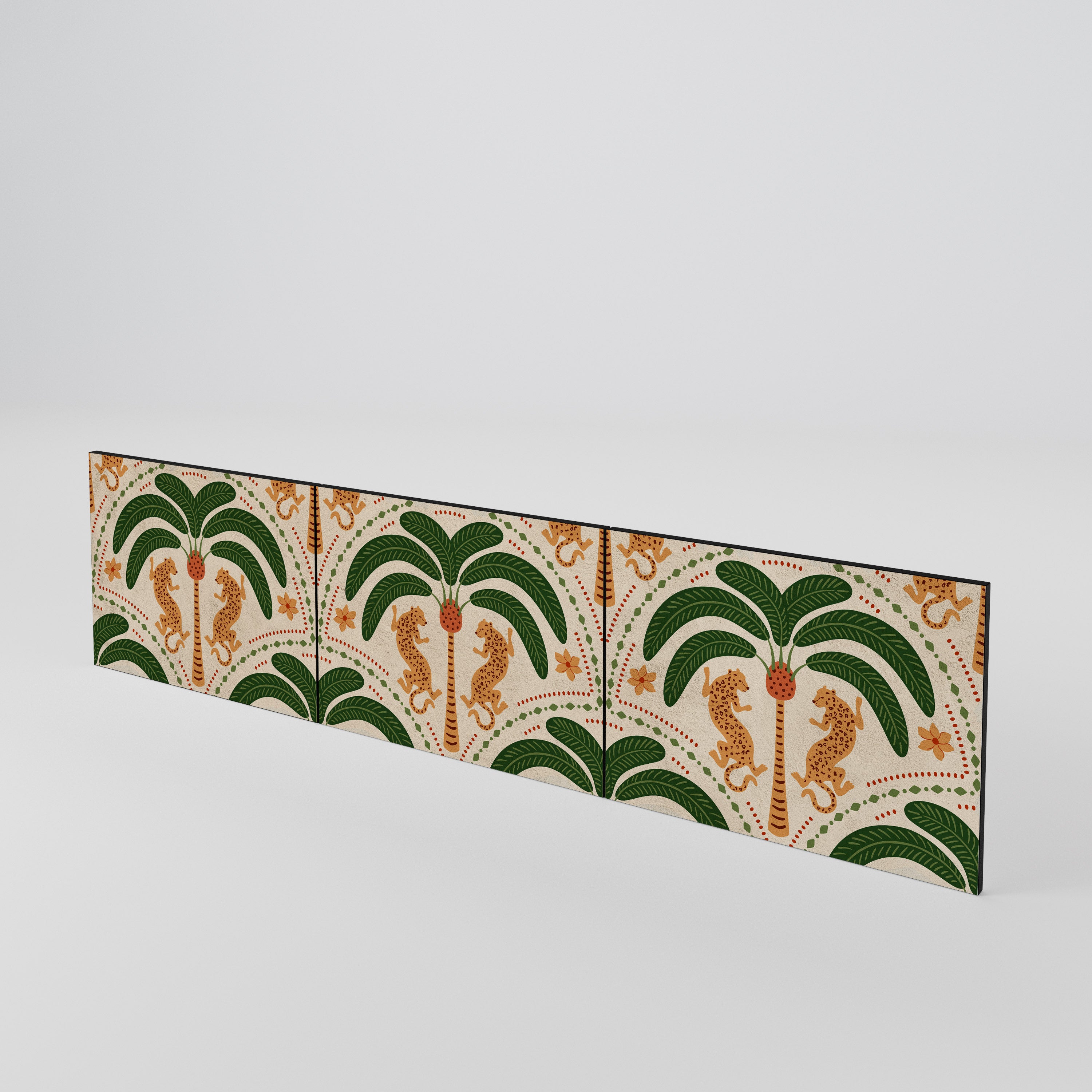 DANCING PREDATORS 3-teiliges TV-Lowboard Tür-Set