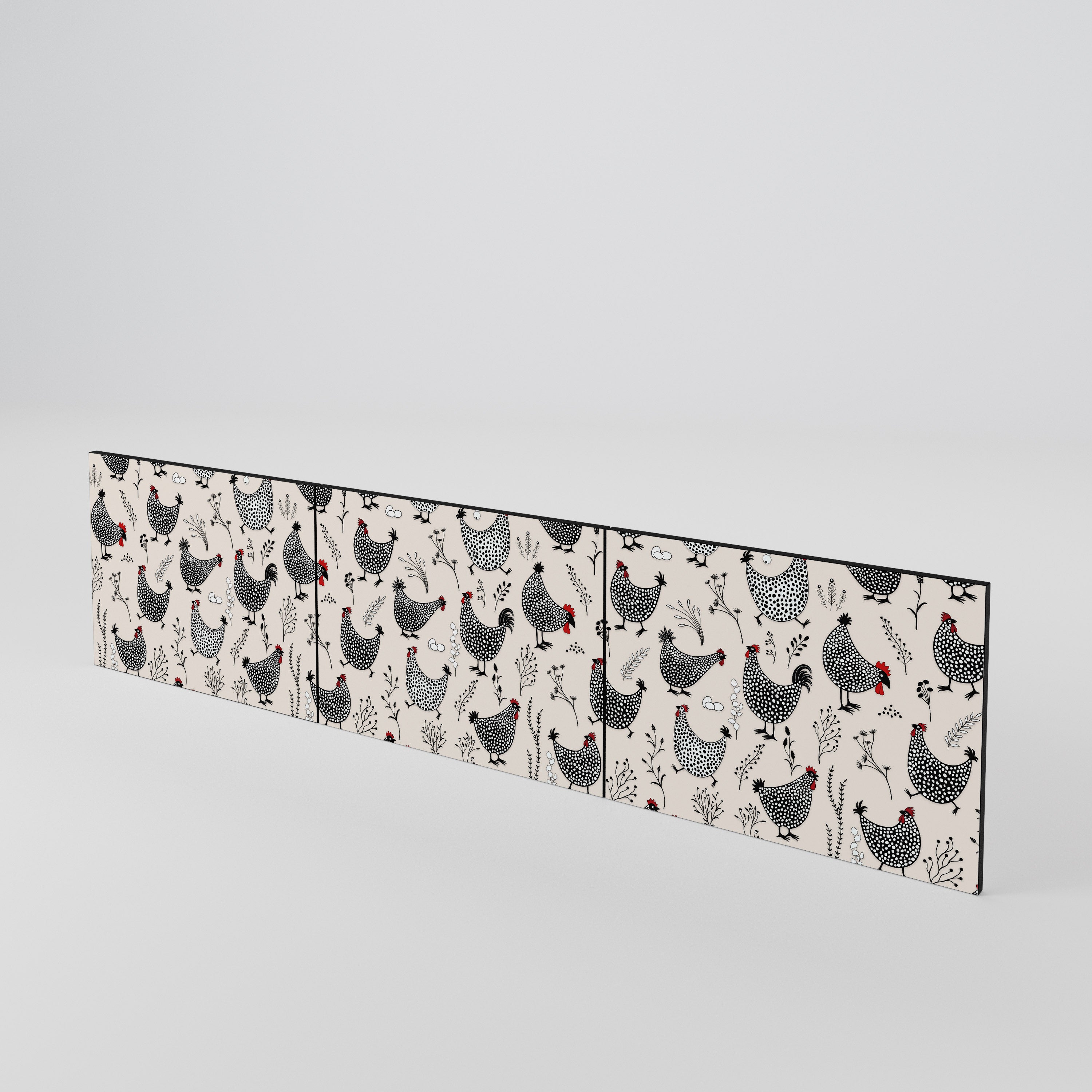 HAPPY HENS 3-teiliges TV-Lowboard Tür-Set