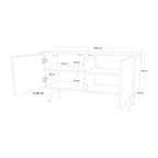 BLOOMY MORNING Compact 2-Door TV Cabinet