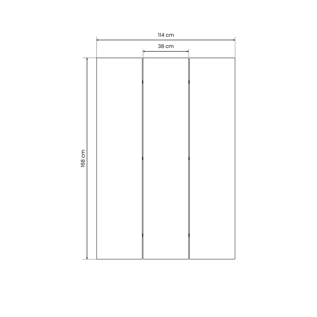 CONFIGURATION LOSS Dekorativer 3-teiliger Raumteiler