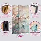 STRAWBERRY DREAMSCAPE Decorative 5-Panel Room Divider